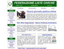 Tablet Screenshot of federazionelisteciviche.it
